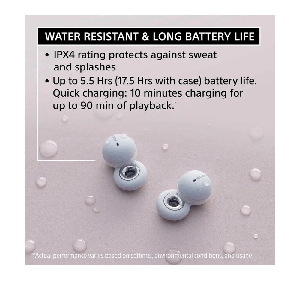 Sony LinkBuds Wireless Earbud Headphones w Open-Ring Design Alexa Bluetooth
